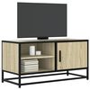 vidaXL Mueble TV metal y madera ingenier&iacute;a roble Sonoma 80x34,5x40 cm
