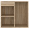 vidaXL Armario maquillaje madera contrachapada roble Sonoma 80x40x75cm