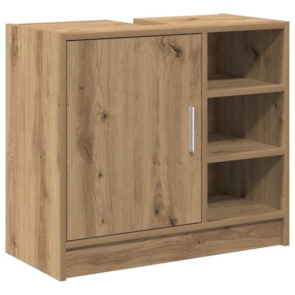 vidaXL Mueble de Cuarto de Ba&ntilde;o Roble artesanal 63 x 29 x 55 cm
