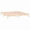 vidaXL Estructura de cama con LED madera maciza King Size 150x200 cm
