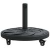 vidaXL Base para sombrilla Negro &Oslash;38-48 mm PE, concreto e hierro