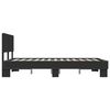 vidaXL Estructura de cama madera de ingeniería y metal negro 140x200cm