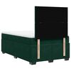vidaXL Cama box spring con colch&oacute;n terciopelo verde oscuro 120x200 cm