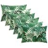 vidaXL Funda de almohada 6 pcs HEERLEN Estampado de hojas 50 x 75 cm