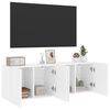vidaXL Muebles para TV de pared 2 unidades blanco 60x30x41 cm