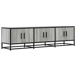 vidaXL Mueble TV madera ingenier&iacute;a y metal gris Sonoma 150x35x41 cm
