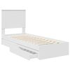 vidaXL Cama con almacenamiento 75 x 190 cm Madera de ingenier&iacute;a
