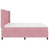 vidaXL Cama tipo Box Spring con colch&oacute;n Rosa 200 x 200 cm Terciopelo