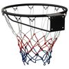 vidaXL Aro de baloncesto acero negro 45 cm