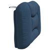 vidaXL Cabecero de cama acolchado Hvar tela azul 90 cm