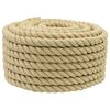 vidaXL Cuerda para barco 18 mm 100 m Natural