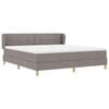 vidaXL Cama tipo Box Spring con colch&oacute;n Taup&eacute; 180 x 200 cm tela