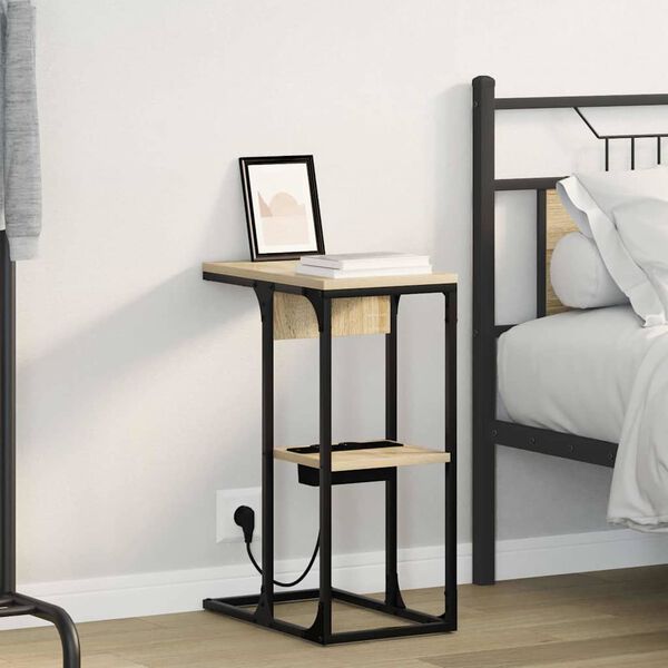 vidaXL Armario de Noche Roble Sonoma 41,5 x 26 x 60,5 cm