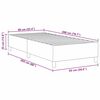 vidaXL Cama de plataforma Gris Claro 90 x 200 cm tela