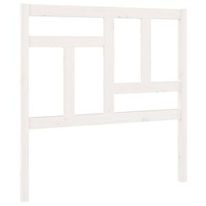 vidaXL Cabecero de cama madera maciza de pino blanco 95,5x4x100 cm
