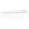 vidaXL Cenador con techo polietileno blanco 17,84x2,28x2,69 m