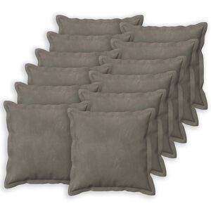 vidaXL Funda de almohada 12 uds. HOUTEN Gris Claro 40 x 40 cm
