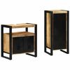 vidaXL Juego de muebles de ba&ntilde;o 2 uds. Marr&oacute;n y Negro