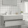 vidaXL Mueble de lavabo madera de ingenier&iacute;a gris Sonoma 100x38,5x45cm