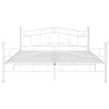 vidaXL Estructura de cama de metal blanco 180x200 cm