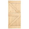 vidaXL Puerta NARVIK Natural 95 x 210 cm Madera de Pino S&oacute;lido