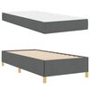 vidaXL Estructura de cama con colch&oacute;n Gris oscuro 80 x 200 cm tela