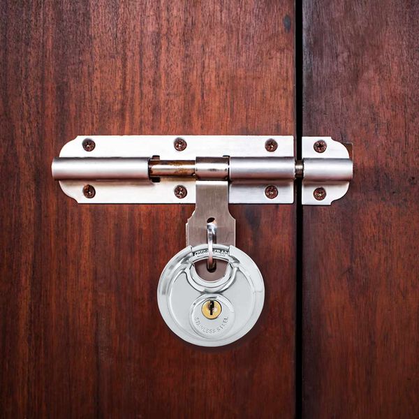 vidaXL Cerraduras tipo disco con llaves 2 pcs Plateado 7 x 2.4 x 7 cm