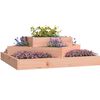 vidaXL Jardinera de madera maciza de abeto douglas 83x83x27 cm