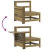 vidaXL Juego de sof&aacute;s de jard&iacute;n 8 pzas madera de pino impregnada