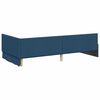 vidaXL Estructura de cama en esquina Azul 90 cm x 190 cm Terciopelo