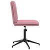 vidaXL Silla de comedor terciopelo rosa