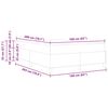 vidaXL Cama tipo Box Spring Taup&eacute; 160 x 200 cm tela