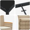 vidaXL Conjunto de Comedor de Jardín 5 pcs Beige ratán sintético