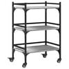 vidaXL Carrito de cocina madera ingenier&iacute;a gris Sonoma 50x35x75,5 cm