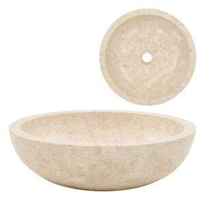 vidaXL Lavabo 40x12 cm m&aacute;rmol color crema