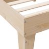 vidaXL Cama con estanter&iacute;a sin colch&oacute;n madera maciza de pino 75x190 cm