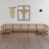 vidaXL Juego de muebles de jard&iacute;n 7 piezas madera maciza de pino