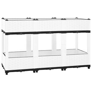 vidaXL Arriate polipropileno 120x40x71 cm
