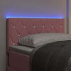 vidaXL Cabecero LED con tira de luces LED Manual Rosa 80 cm Poli&eacute;ster