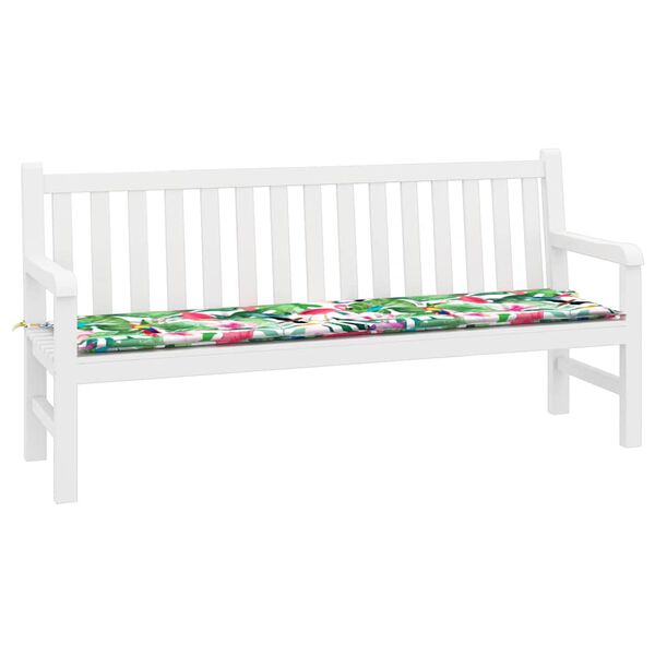 vidaXL Coj&iacute;n de Banco Floral Multicolor 150 x 50 x 3 cm Tela Oxford