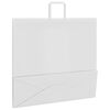 vidaXL Bolsas de papel con asas 250 uds blanca 54x15x49 cm