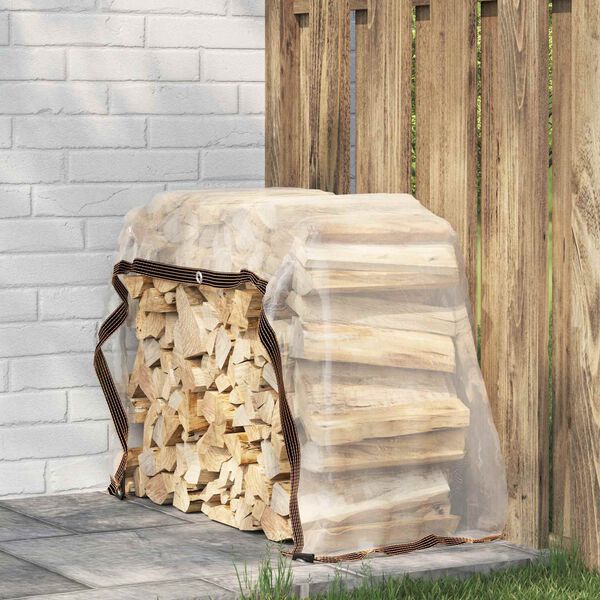 vidaXL Lona con ojales Transparente 1 x 2 m Polietileno