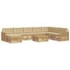 vidaXL Conjunto de sof&aacute;s de exterior 9 uds. y Beige