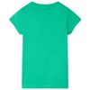 Camiseta infantil verde neón 128