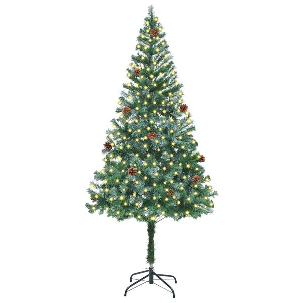 vidaXL &Aacute;rbol de Navidad artificial Verde 180 cm PVC y acero
