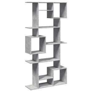 vidaXL Estanter&iacute;a madera contrachapada gris hormig&oacute;n 92x29x188 cm