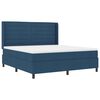 vidaXL Cama tipo Box Spring con colch&oacute;n Azul 180 x 200 cm tela
