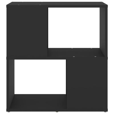 vidaXL Librería de madera contrachapada negro 60x24x63 cm
