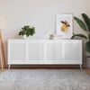 vidaXL Puerta de armario lamas 4 uds madera pino blanco 61,5x49,4 cm