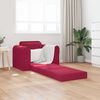 vidaXL Sof&aacute; cama Rojo vino 98 x 71 x 83 cm Terciopelo